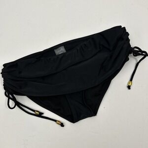 Catalina Womens 8/10 Black Side Tie Bikini Bottom SKU 60090